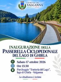 pista ciclopedonale sul lago di Ghirla