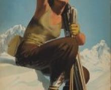 G.-Boccasile-Val-dAosta-sport-invernali-manifesto-pubblicitario-1940-Museo-nazionale-Collezione-Salce (foto Studio Esseci)