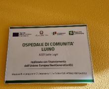 Ospedale di Comunità di Luino, targa (foto LNews) Ospedale di Comunità di Luino, targa (foto LNews)